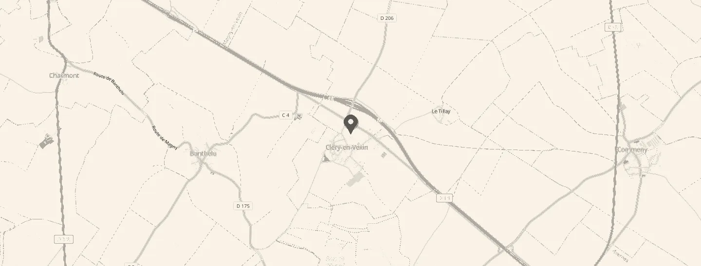 Plan d’accès : LM Constructions, 3 Grande Rue des Tavernes à Cléry-en-Vexin